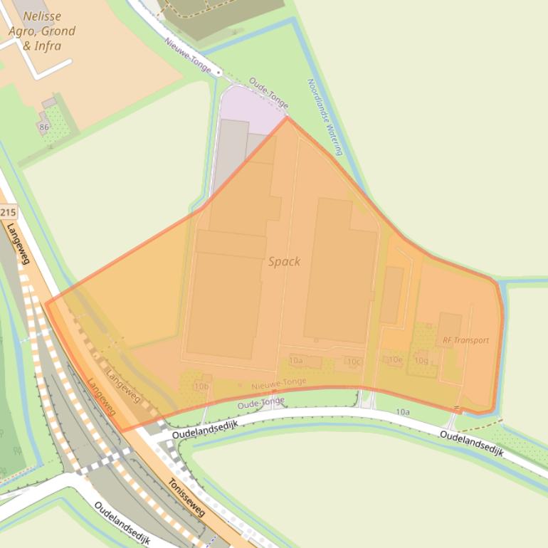 Kaart van postcodegebied 3244LR.