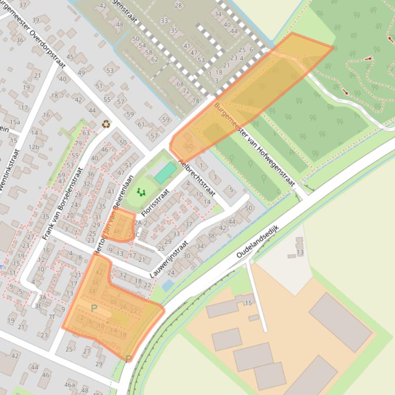 Kaart van postcodegebied 3244XJ.