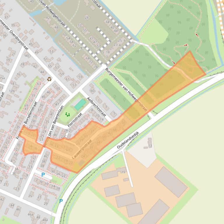 Kaart van postcodegebied 3244XK.