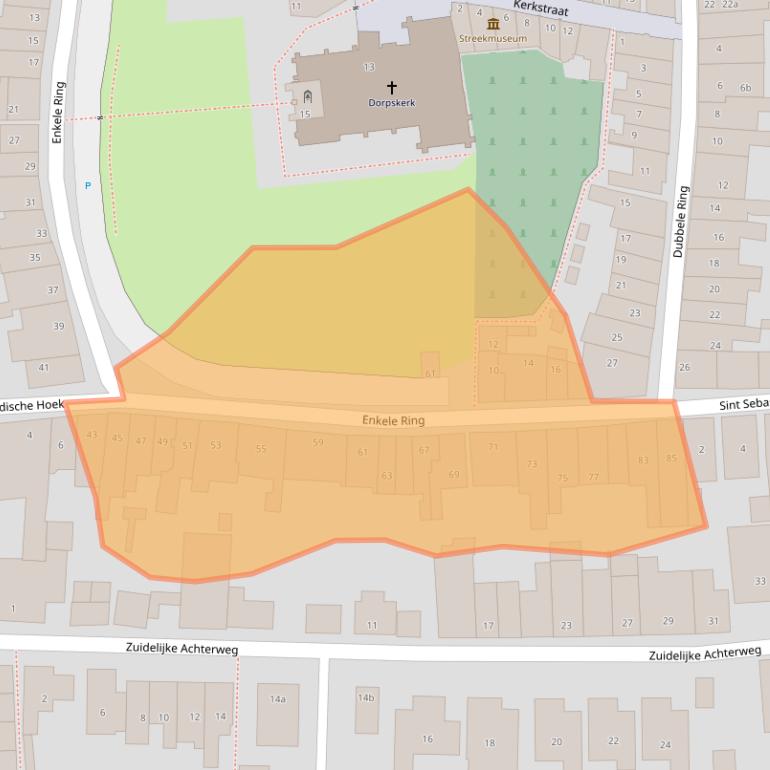Kaart van postcodegebied 3245AH.
