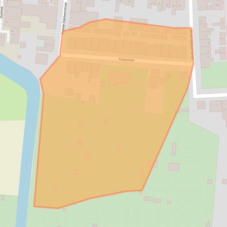 Kaart van postcodegebied 3245AL.