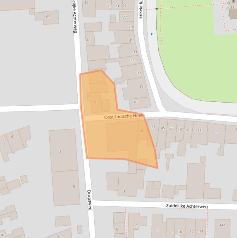 Kaart van postcodegebied 3245AP.