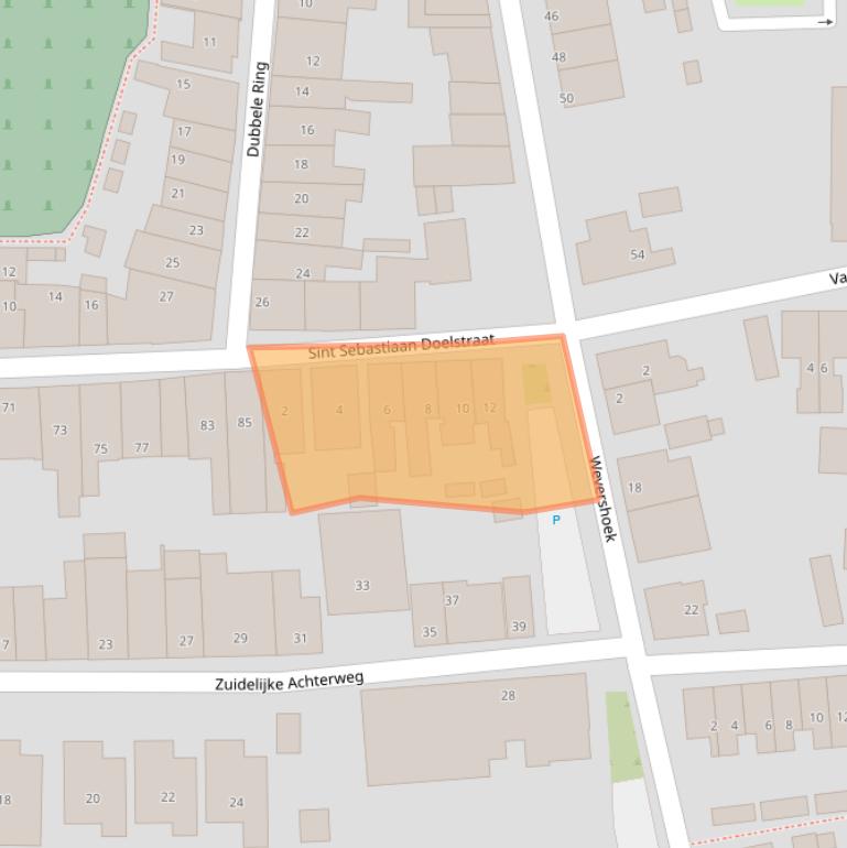 Kaart van postcodegebied 3245BB.