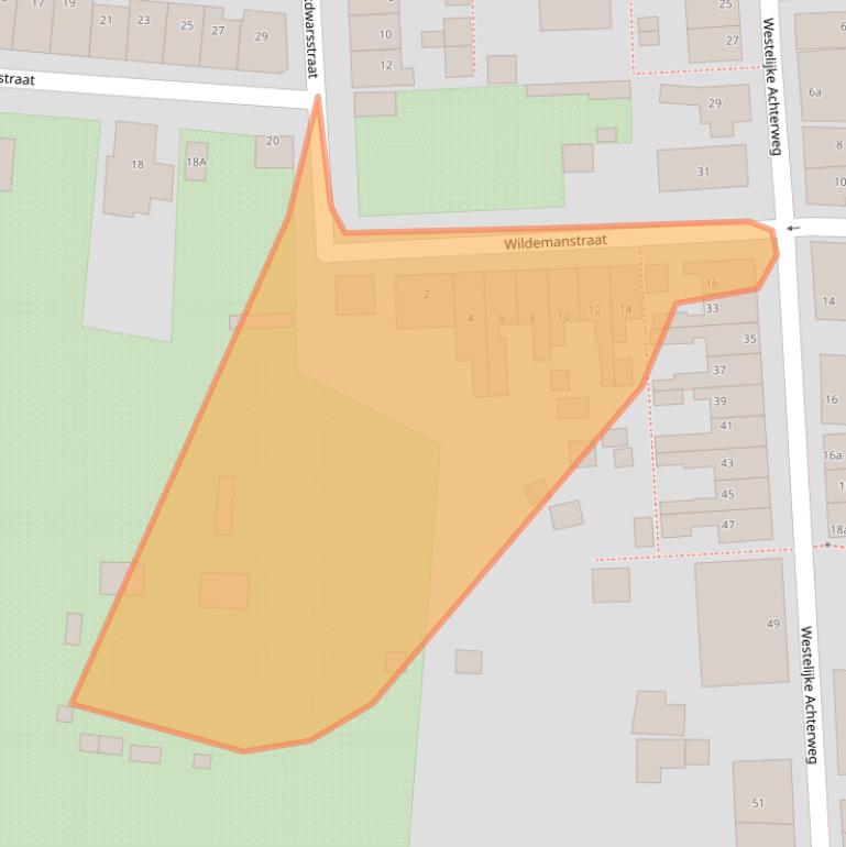 Kaart van postcodegebied 3245BP.
