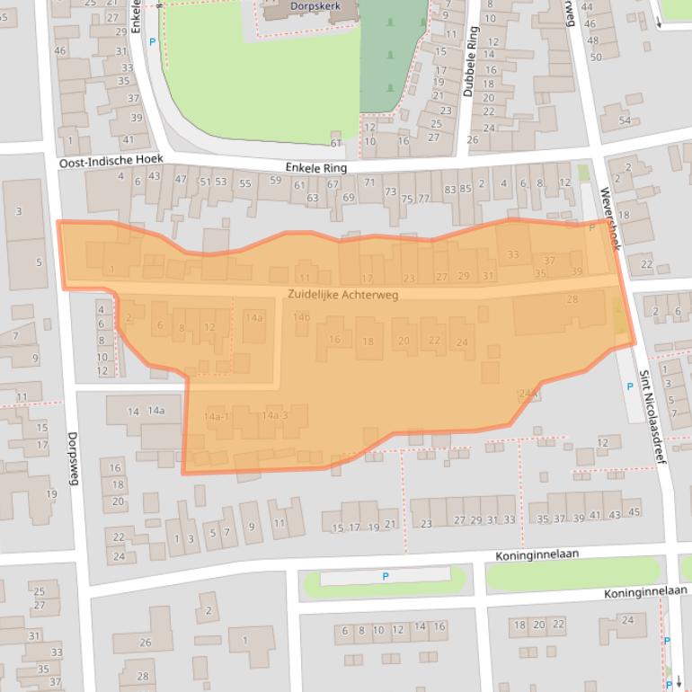Kaart van postcodegebied 3245BR.