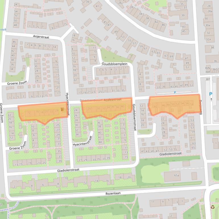 Kaart van postcodegebied 3245CC.