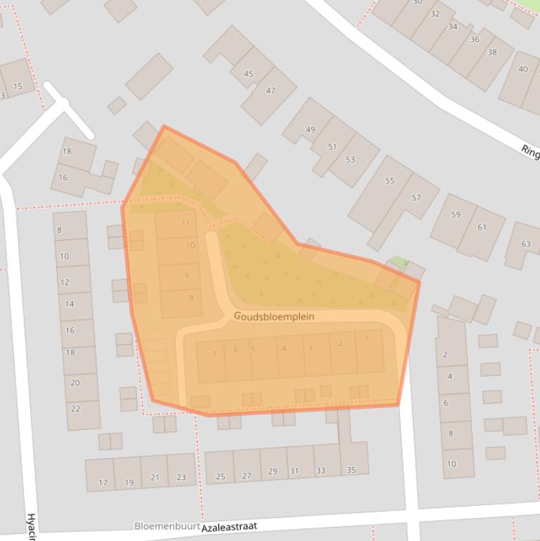 Kaart van postcodegebied 3245CE.