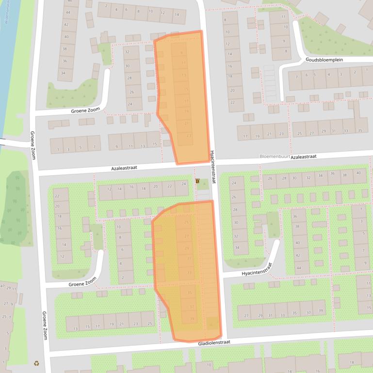 Kaart van postcodegebied 3245CM.
