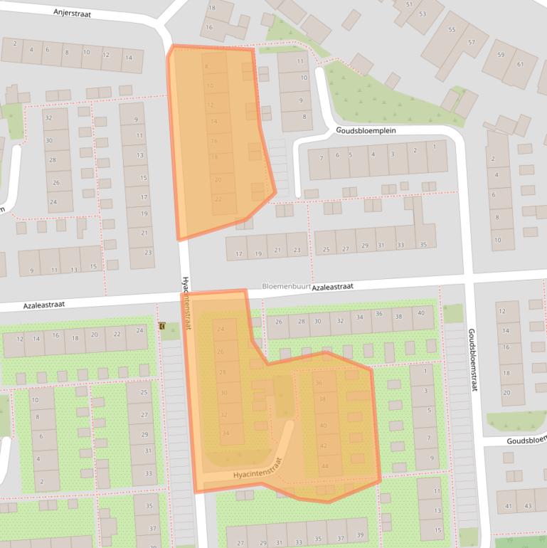 Kaart van postcodegebied 3245CN.