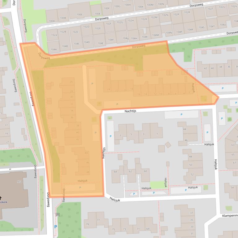 Kaart van postcodegebied 3245DG.