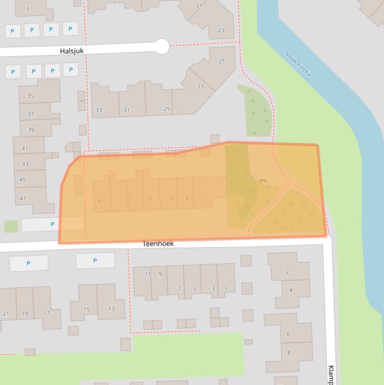 Kaart van postcodegebied 3245DJ.