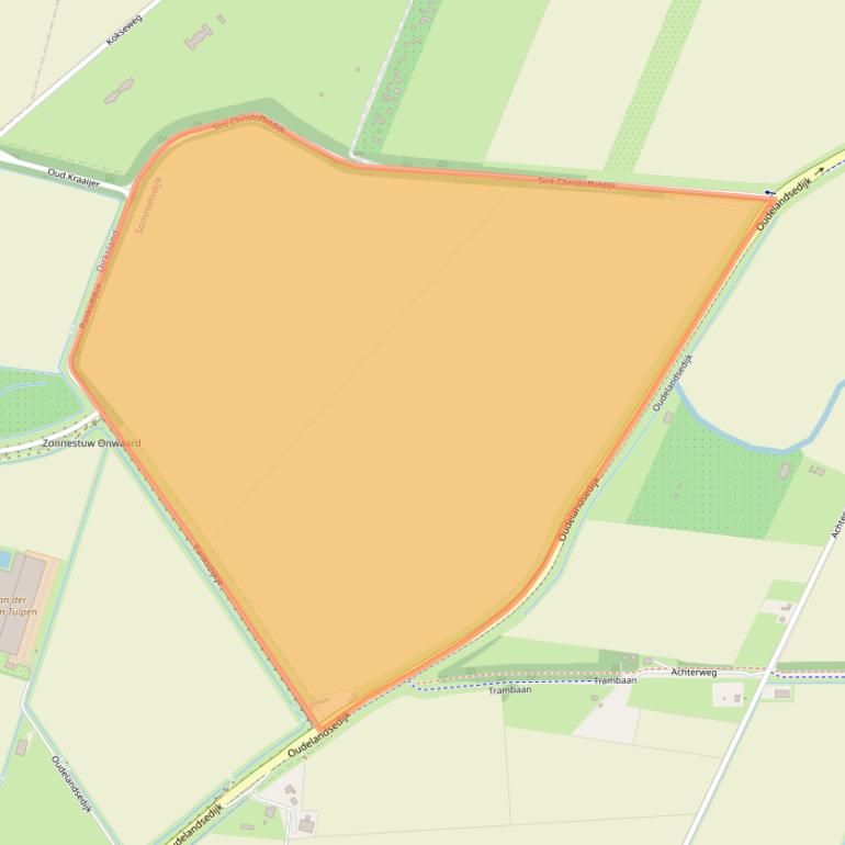 Kaart van postcodegebied 3245LE.