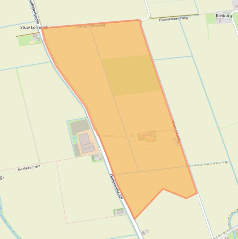 Kaart van postcodegebied 3245NB.