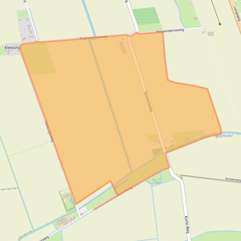 Kaart van postcodegebied 3245NG.