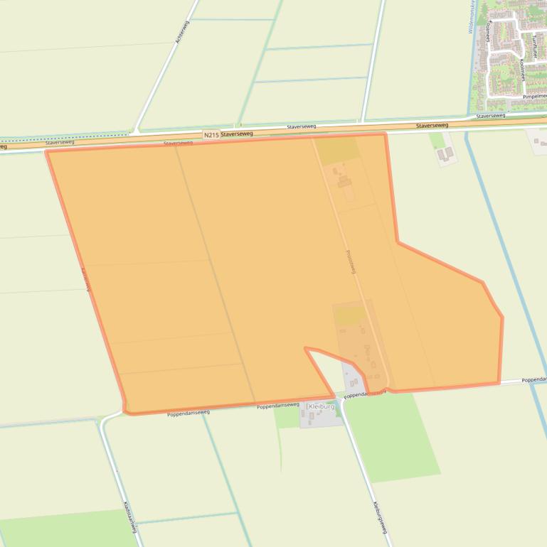 Kaart van postcodegebied 3245NJ.