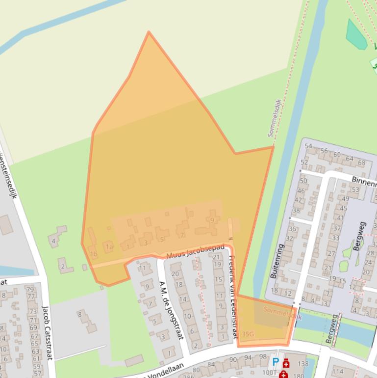 Kaart van postcodegebied 3245RM.