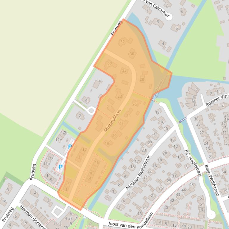 Kaart van postcodegebied 3245RR.