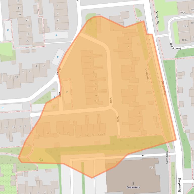 Kaart van postcodegebied 3245TV.
