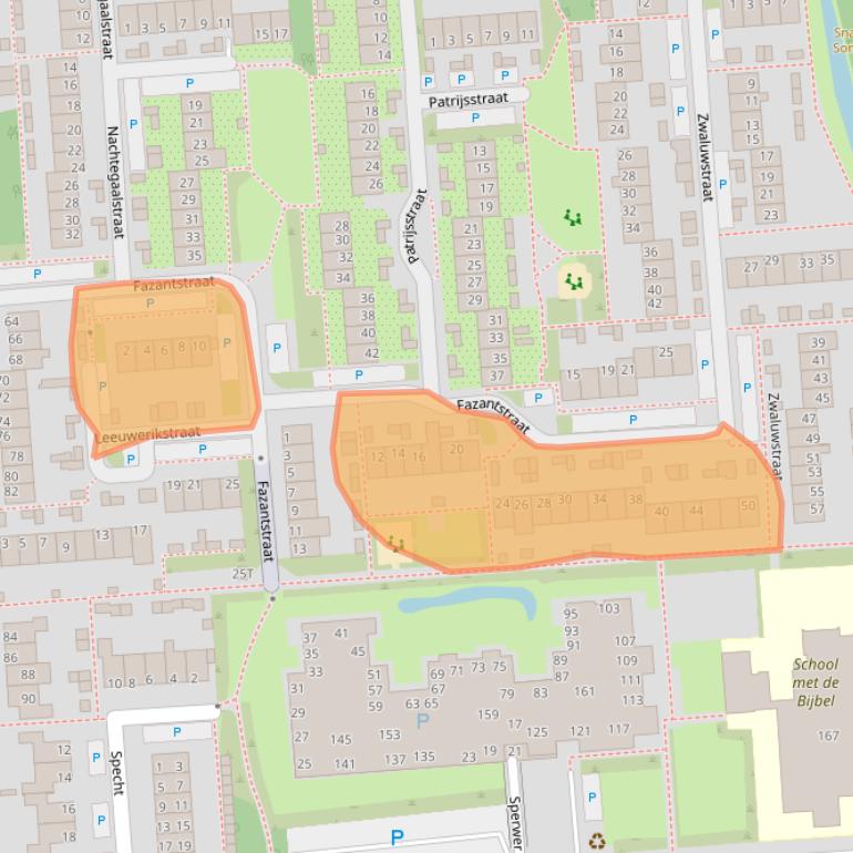 Kaart van postcodegebied 3245VE.