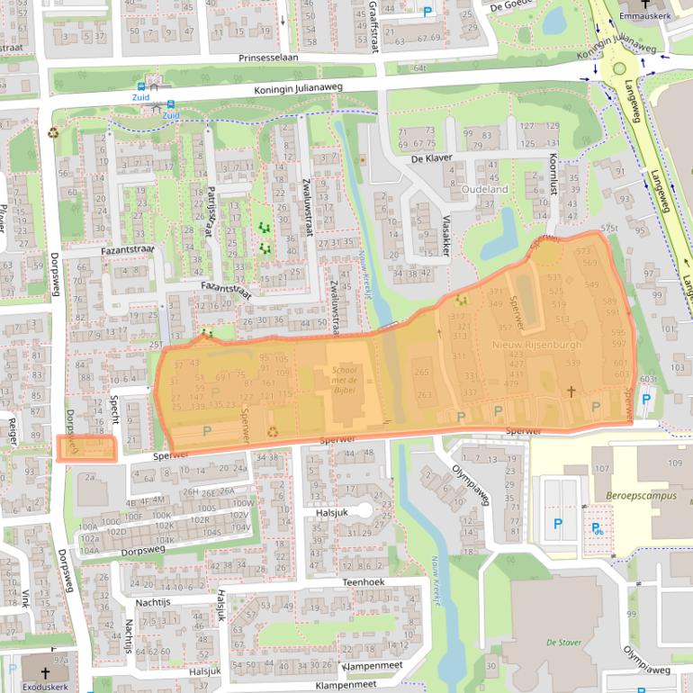 Kaart van postcodegebied 3245VP.