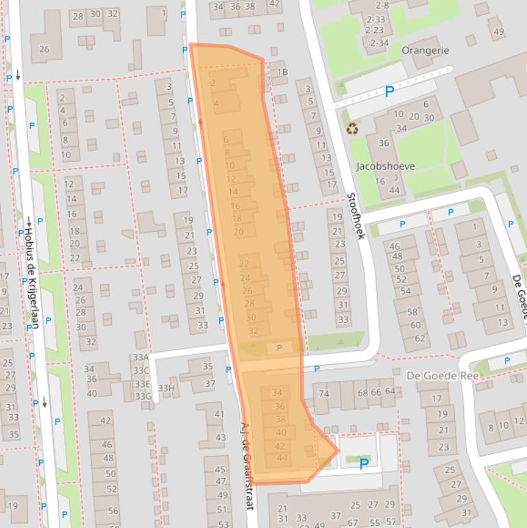 Kaart van postcodegebied 3245XB.