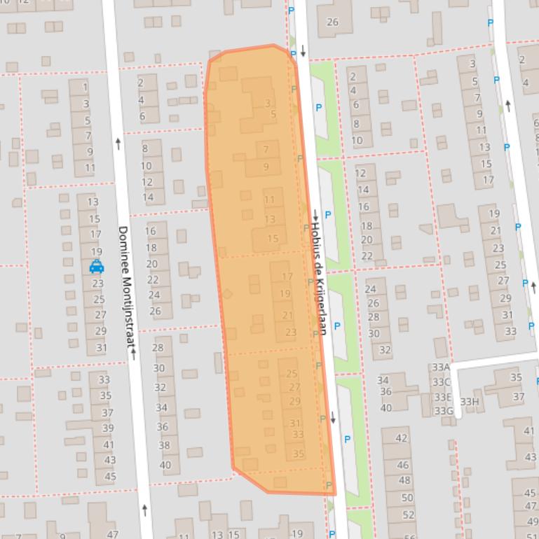 Kaart van postcodegebied 3245XE.