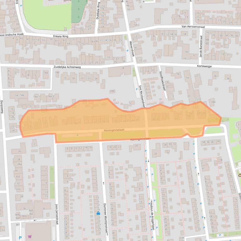 Kaart van postcodegebied 3245XK.