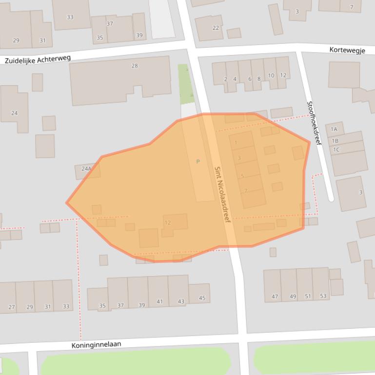 Kaart van postcodegebied 3245XP.