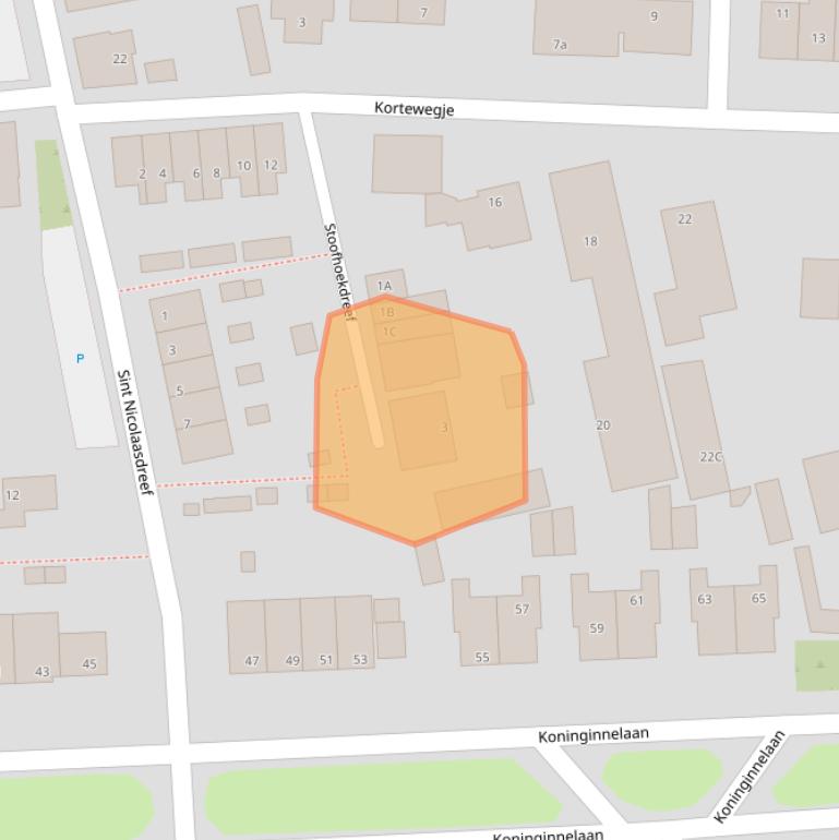 Kaart van postcodegebied 3245XS.