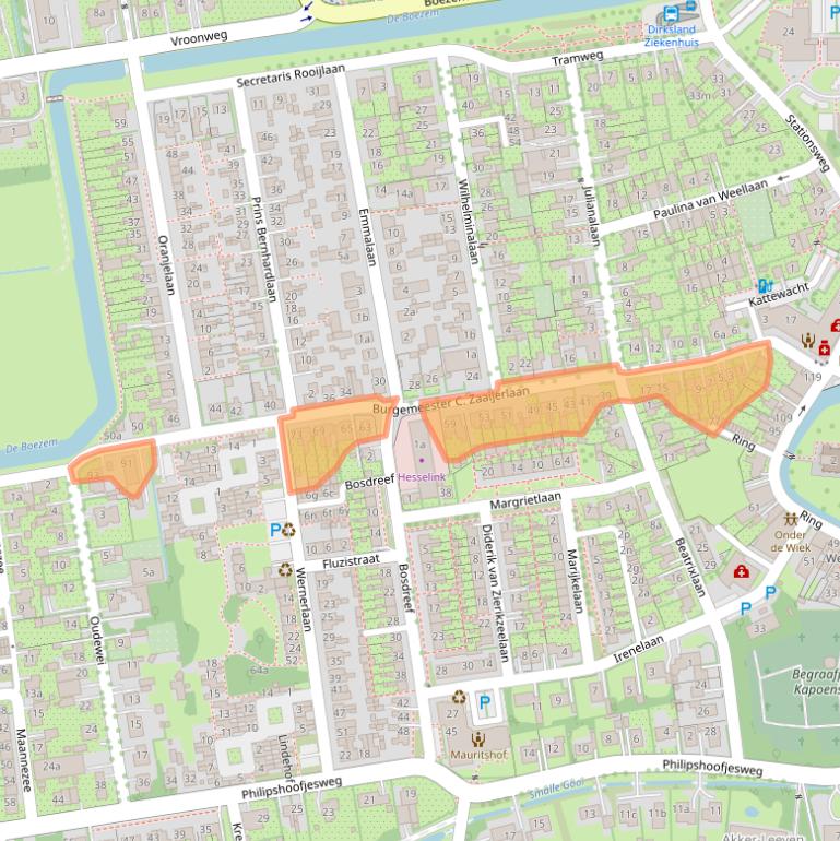 Kaart van postcodegebied 3247AB.