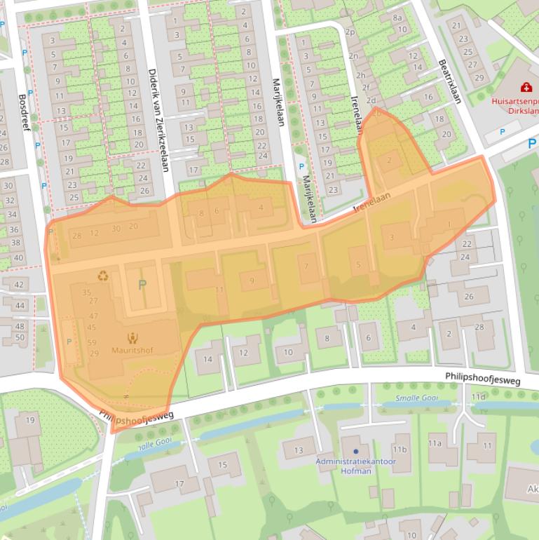 Kaart van postcodegebied 3247AG.