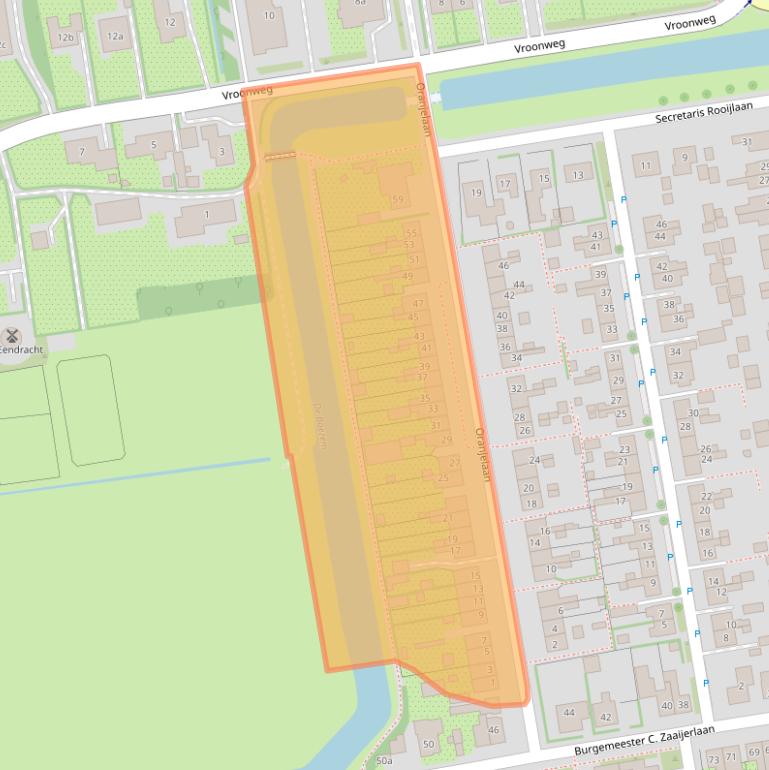 Kaart van postcodegebied 3247AL.