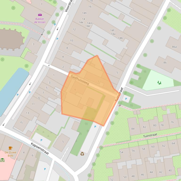 Kaart van postcodegebied 3247BC.