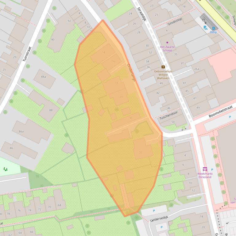 Kaart van postcodegebied 3247BL.