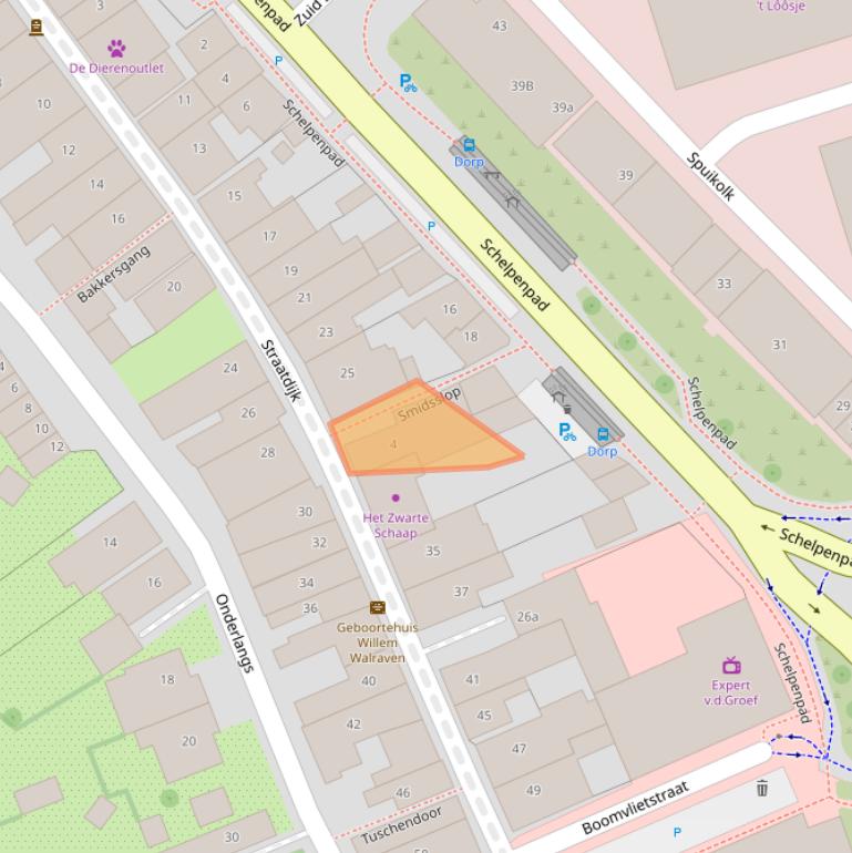 Kaart van postcodegebied 3247BT.