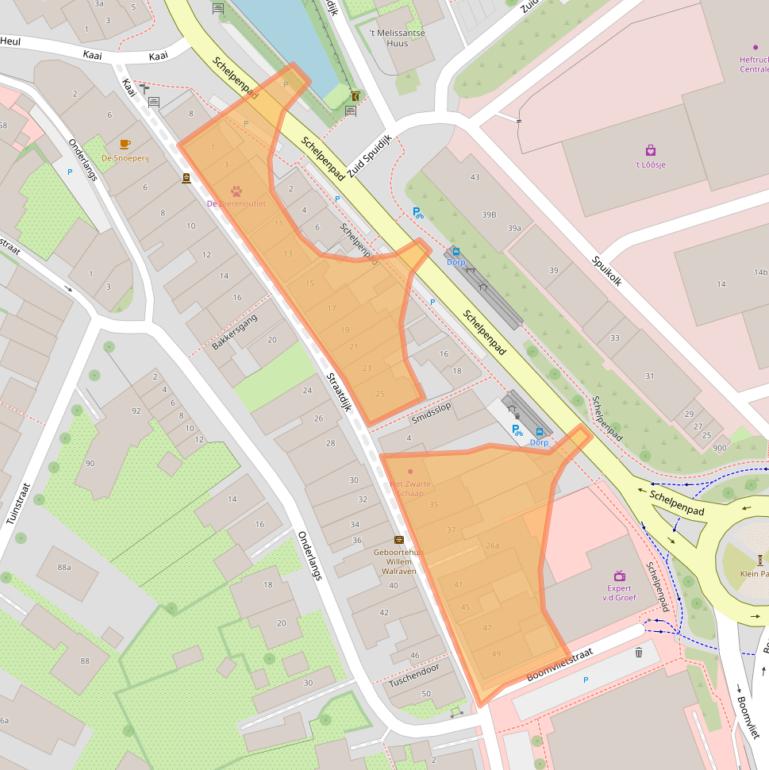 Kaart van postcodegebied 3247BX.