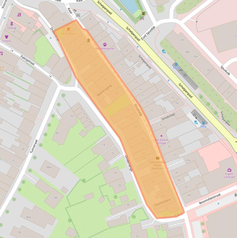 Kaart van postcodegebied 3247BZ.