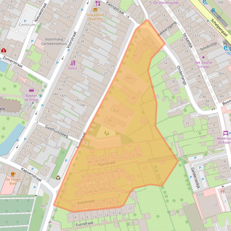 Kaart van postcodegebied 3247CC.