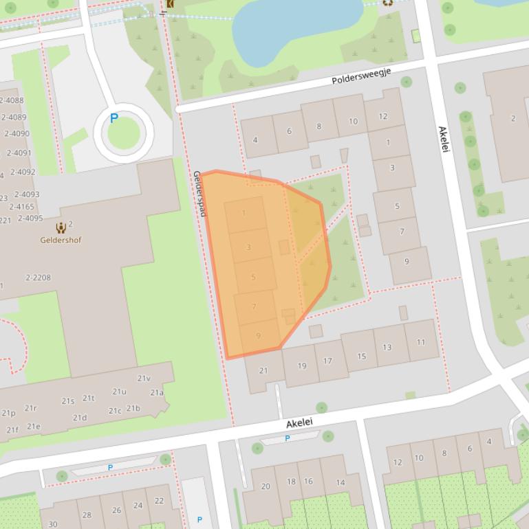 Kaart van postcodegebied 3247DM.