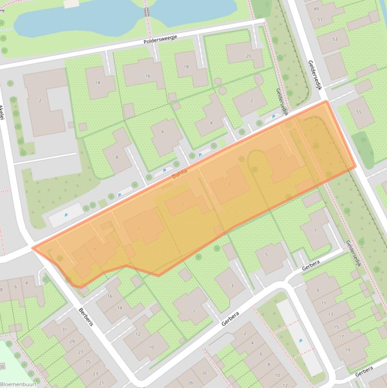 Kaart van postcodegebied 3247DN.