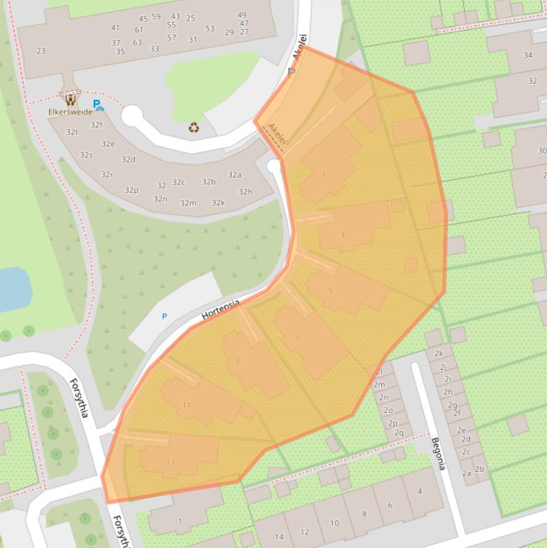 Kaart van postcodegebied 3247DT.