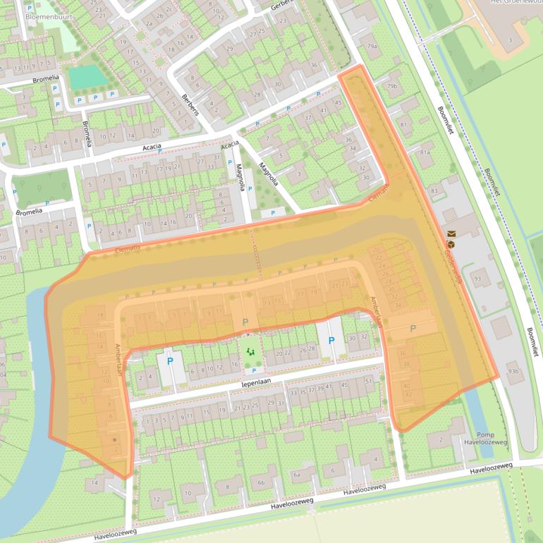 Kaart van postcodegebied 3247GP.