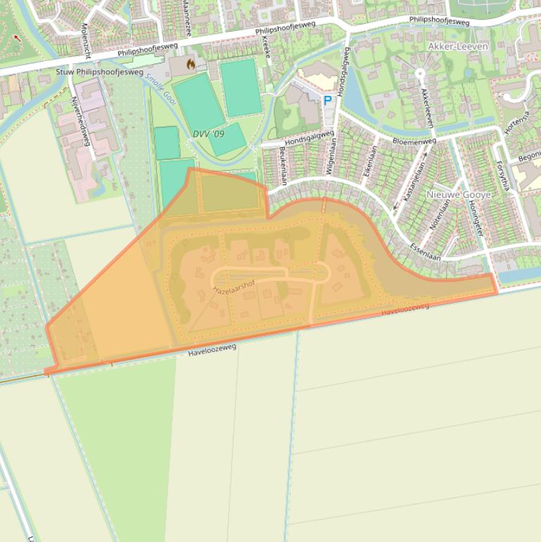 Kaart van postcodegebied 3247GR.