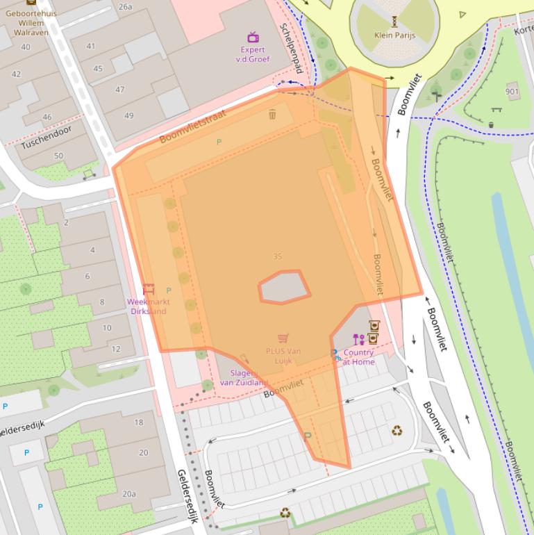 Kaart van postcodegebied 3247KJ.