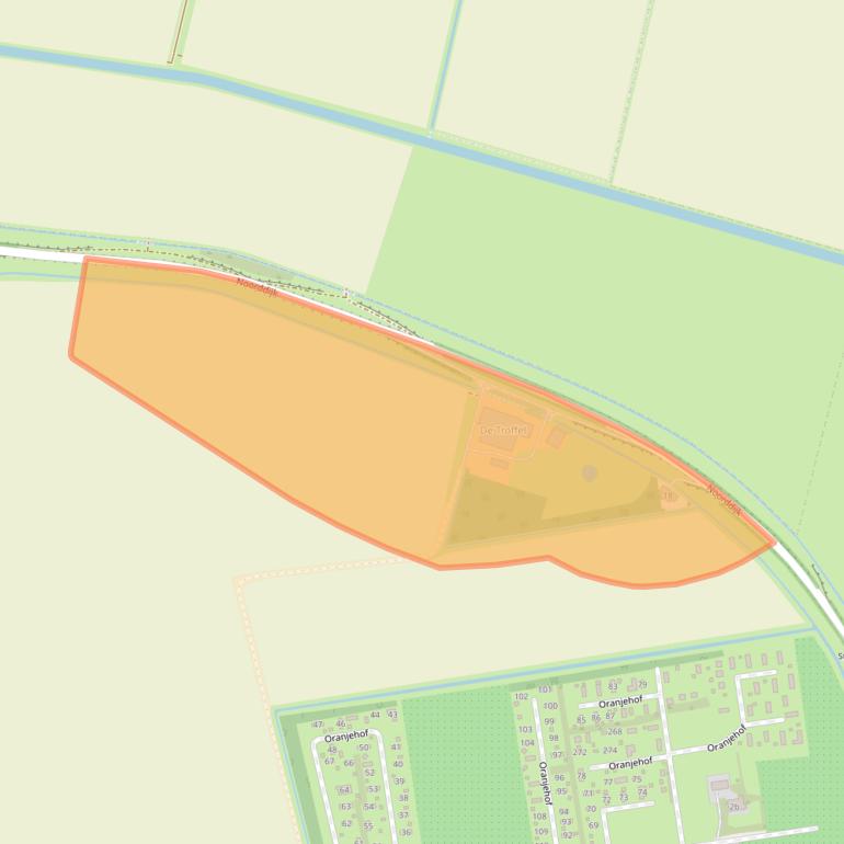 Kaart van postcodegebied 3247LC.