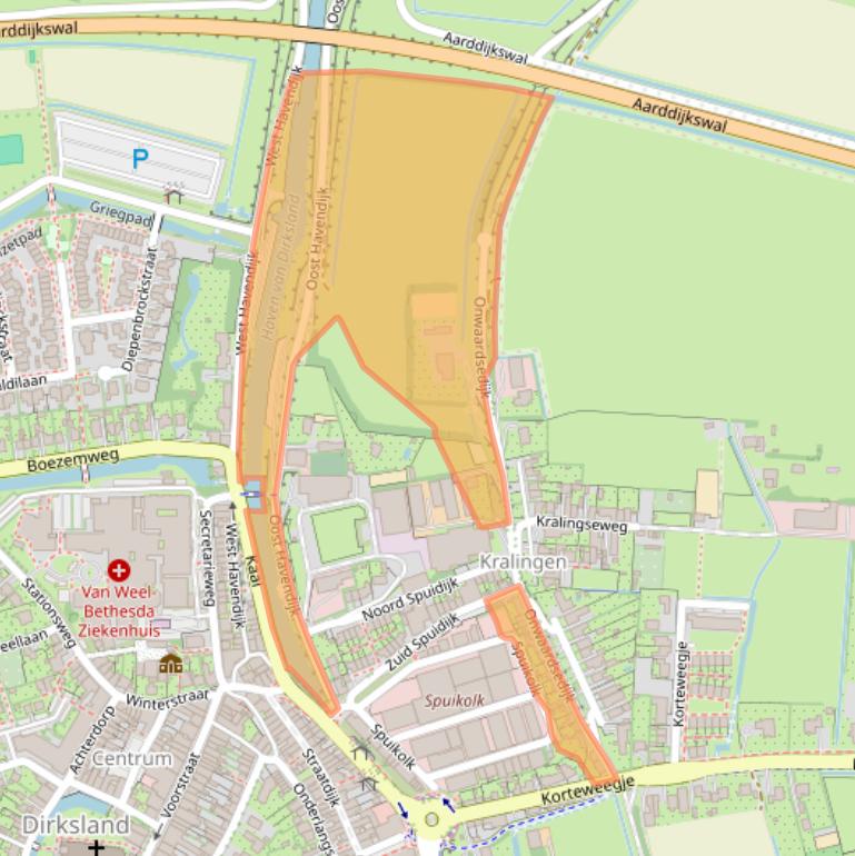 Kaart van postcodegebied 3247LE.