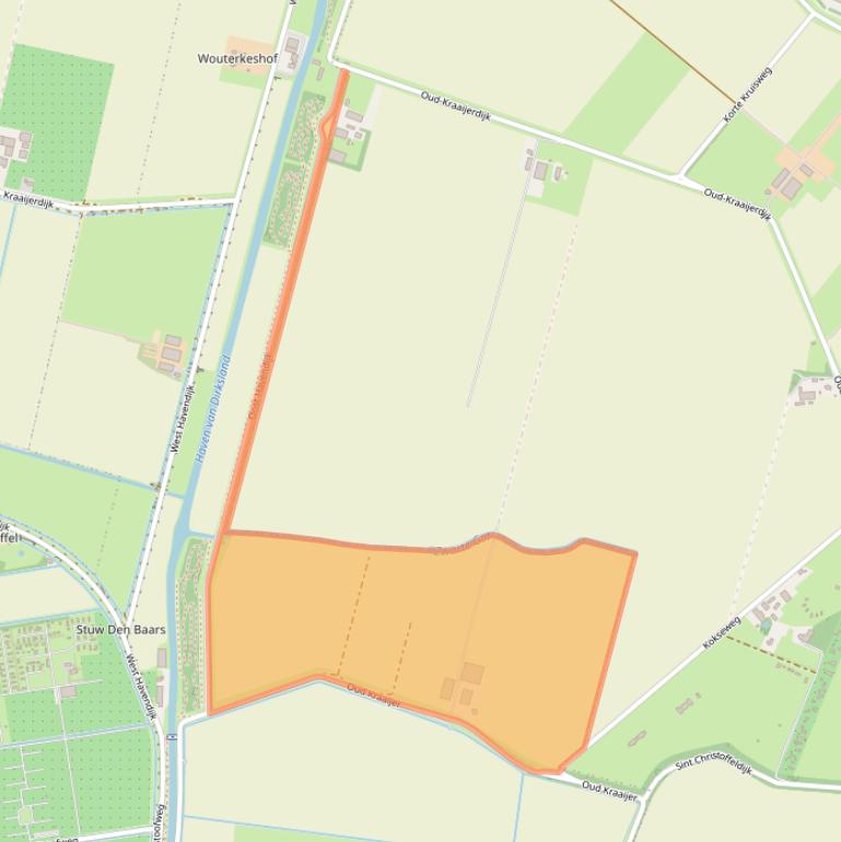 Kaart van postcodegebied 3247LH.