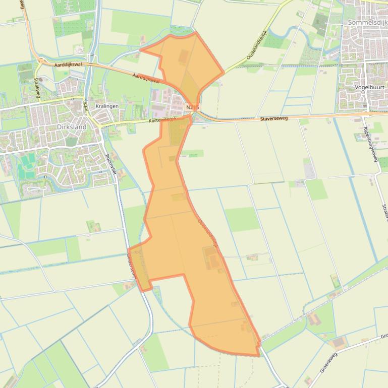 Kaart van postcodegebied 3247LJ.