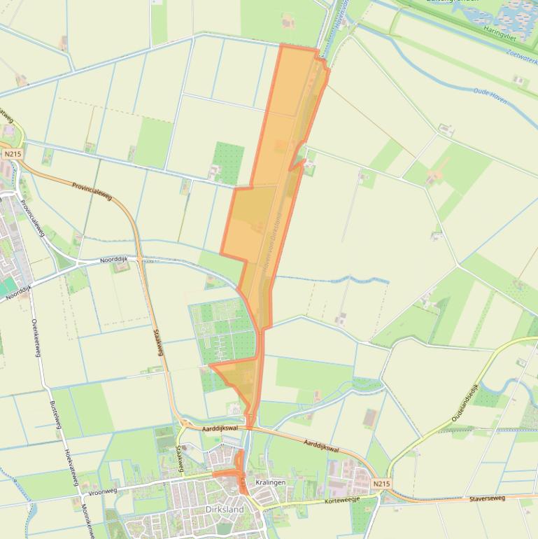 Kaart van postcodegebied 3247LL.