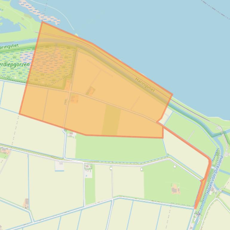 Kaart van postcodegebied 3247LP.